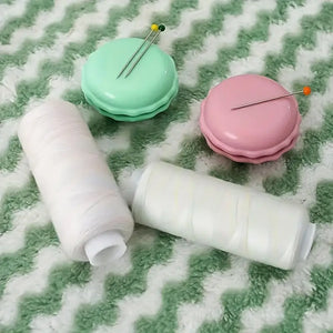 Macaron Magnetic Needle Holder, DIY Sewing Tool, Mini Pin Cushion Organizer