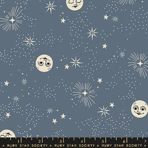 Wise Moons in Ghostly from Good Spirits by Ruby Star Society for Moda Fabrics