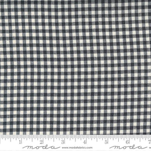 REMNANT - Kingwell Low Volume Check Charcoal Grey Woven - 42" x 42"