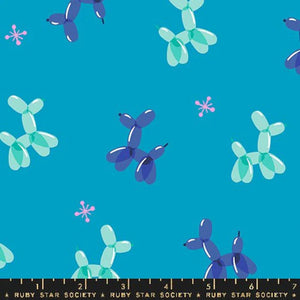 Balloon Animal in Cerulean from Eye Candy by Ruby Star Society for Moda Fabrics