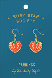 Ruby Star Earrings – Red Strawberries