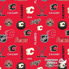 REMNANT -  Calgary Flames FLANNEL - 54" x 42"