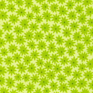 Flowers in Summer Pear by Elizabeth Hartman for Paintbox Fabrics