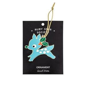 Little Deer Enamel Ornament Sarah Watts for Ruby Star Society