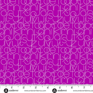 Enough in Grape from Soliloquy by Alison Glass for Andover Fabrics