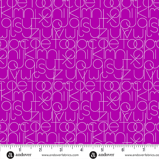 Enough in Grape from Soliloquy by Alison Glass for Andover Fabrics