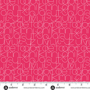 Enough in Strawberry from Soliloquy by Alison Glass for Andover Fabrics