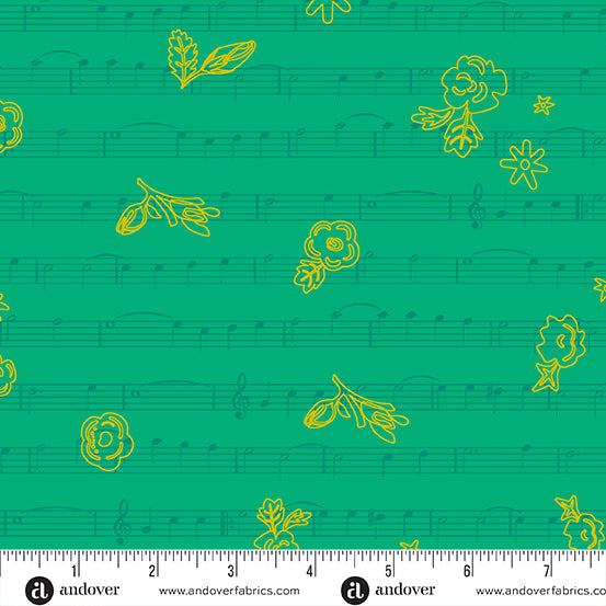 Singalong in Fern from Soliloquy by Alison Glass for Andover Fabrics