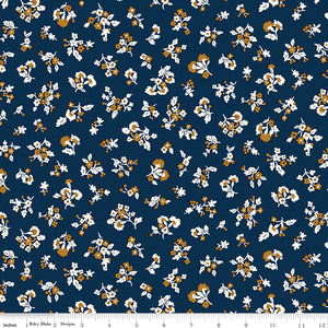 Tumbling Blossoms in A for Denim Florals by Liberty Fabrics