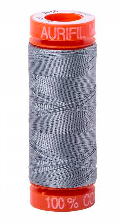 Aurifil Thread Solid 50wt  - Light Blue Grey  -2610, Thread, Aurifil, [variant_title] - Mad About Patchwork