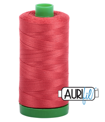 Aurifil Cotton Thread - Color 2255 Dark Red Orange