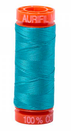 Aurifil Thread - Cotton Thread Solid 50wt -  Turquoise - 2810, Thread, Aurifil, [variant_title] - Mad About Patchwork