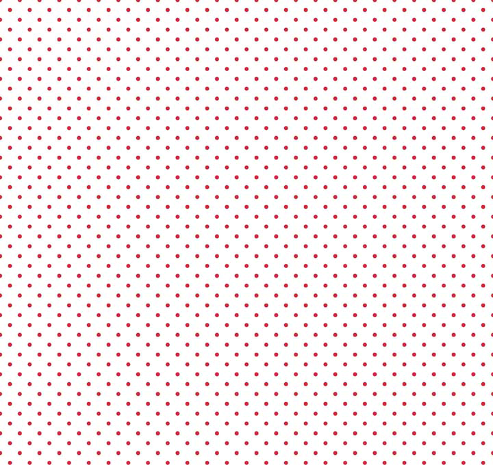 Dotted Swiss - red dots on white