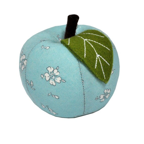 Liberty Craft Apple Pincushion in Field Rose